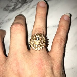 Rose gold vintage inspired ring